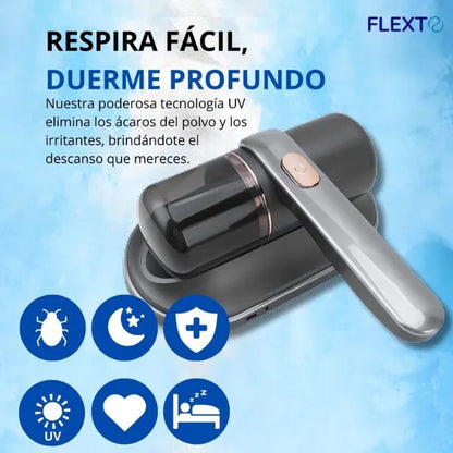 Duerme libre de ácaros desde esta noche con PureDream™ — el aspirador UV que limpia donde otros no llegan.