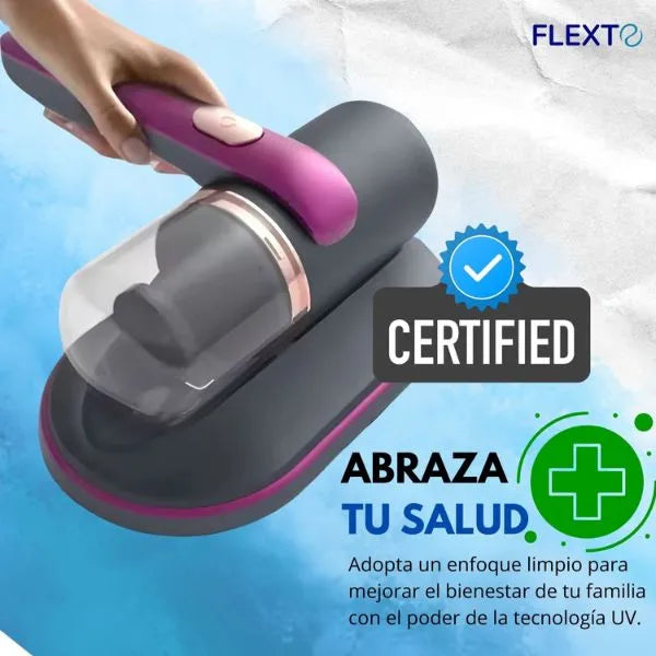 Duerme libre de ácaros desde esta noche con PureDream™ — el aspirador UV que limpia donde otros no llegan.