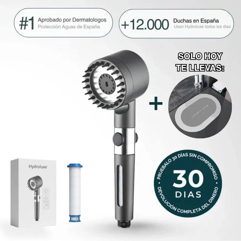 HYDROLUXE™ - Elimina el cloro y la cal de tu ducha.