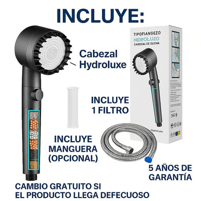 HYDROLUXE™ - Elimina el cloro y la cal de tu ducha.