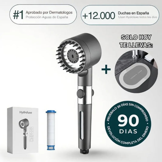 HYDROLUXE™ - Elimina el cloro y la cal de tu ducha.